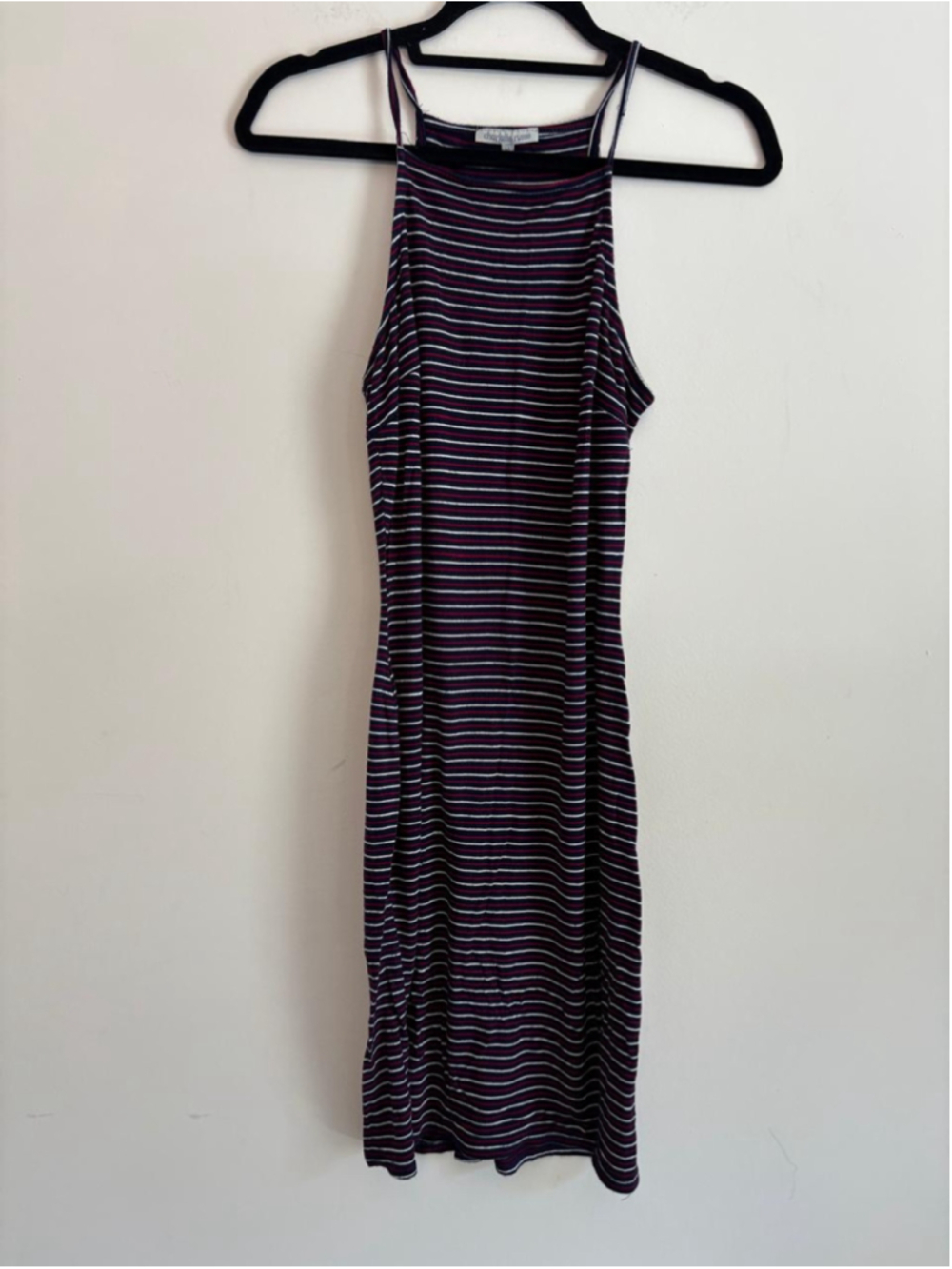 Women's Charlotte Russe Striped Mini Dress Size M Blue Red #1025